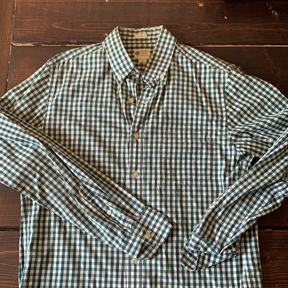 J Crew washed casual button down. Small